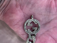 Load image into Gallery viewer, Gucci 925 Sterling Silver Interlocking G Chain Bracelet Size 20 / 8" Authentic