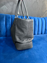 Load image into Gallery viewer, CHANEL Pre-Loved Black Leather Tote Bag
