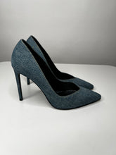Load image into Gallery viewer, Saint Laurent Denim Pumps — Size 38 
PreLoved → ReLoved
