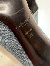 Load image into Gallery viewer, Saint Laurent Denim Pumps — Size 38 
PreLoved → ReLoved
