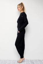 Load image into Gallery viewer, Pearl Detail Knit Jogger Set
