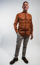 Load image into Gallery viewer, Los Pecos Mutantes - ORANGE PRINT MAO SHIRT
